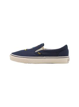 Sapatilhas Polo Ralph Lauren Slip On Azul Marinho Homem