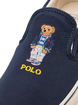 Sapatilhas Polo Ralph Lauren Slip On Azul Marinho Homem