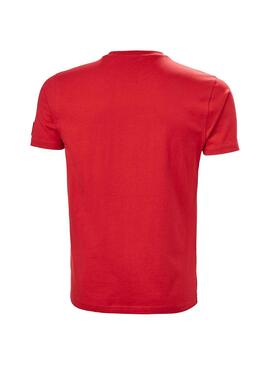 T-Shirt Helly Hansen Rwb Graphic Vermelho Para Homem