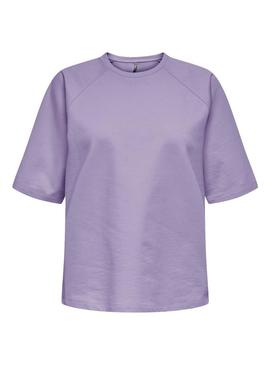 T-Shirt Only Dreamer Life Lila Para Mulher