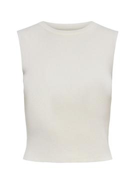 T-Shirt Only Majli Branco Para Mulher