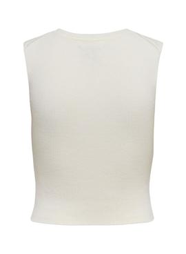 T-Shirt Only Majli Branco Para Mulher