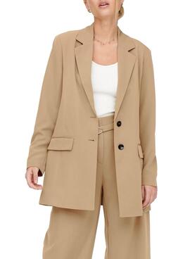 Blazer Only Maia Camel Para Mulher
