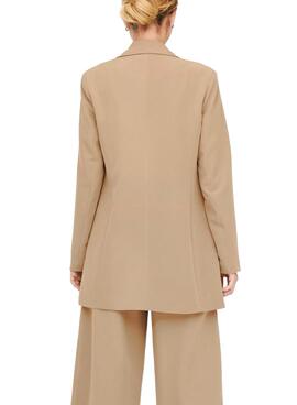 Blazer Only Maia Camel Para Mulher