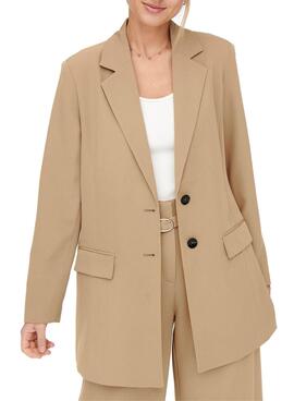 Blazer Only Maia Camel Para Mulher