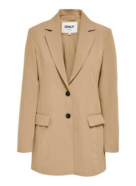 Blazer Only Maia Camel Para Mulher