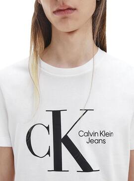 T-Shirt Calvin Klein Dynamic Center Branco Homem