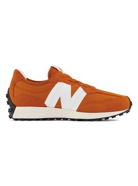 Sapatilhas New Balance 327 Laranja Para Mini