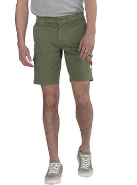 Bermuda El Pulpo Patch Cargo Verde Homem