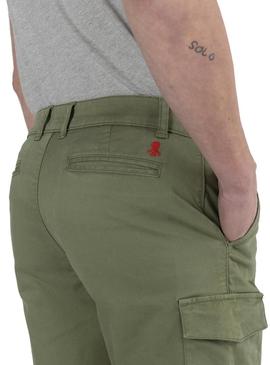 Bermuda El Pulpo Patch Cargo Verde Homem