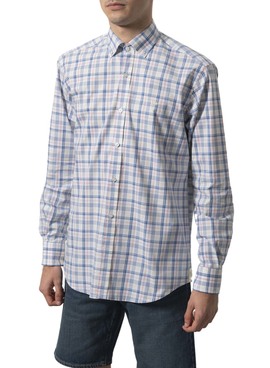 Camisa Klout Madras Branco para Homem