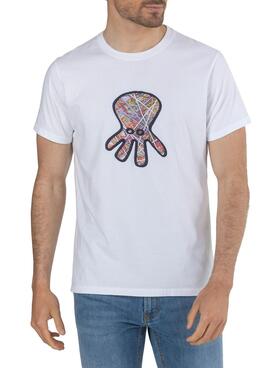 T-Shirt El Pulpo Sophi Branco para Homem