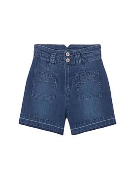 Short Jeans Mayoral Bolsos Azul  Escuro Menina
