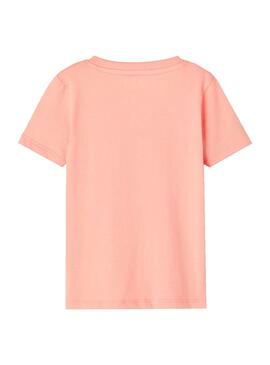 T-Shirt Name It Florence Arcoiris Rosa para Menina