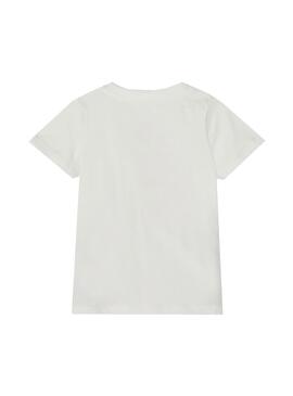 T-Shirt Name It Sorvete Florence Branco para Menina