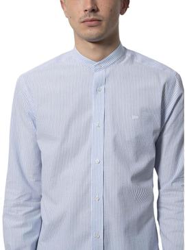 Camisa Klout Polera MilListras Azul y Branco Homem