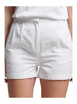 Short Superdry Studios Branco para Mulher