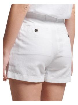 Short Superdry Studios Branco para Mulher