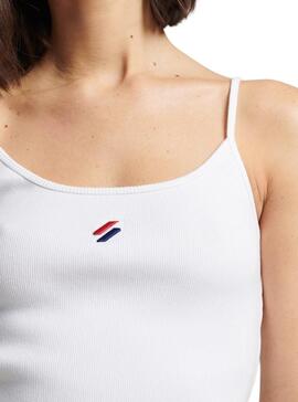 T-Shirt Superdry Code Essential Branco para Mulher
