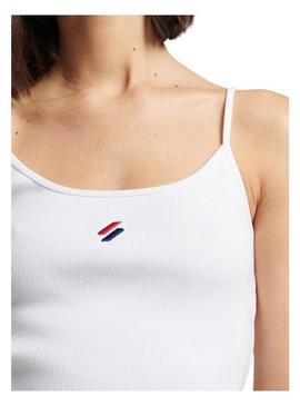 T-Shirt Superdry Code Essential Branco para Mulher