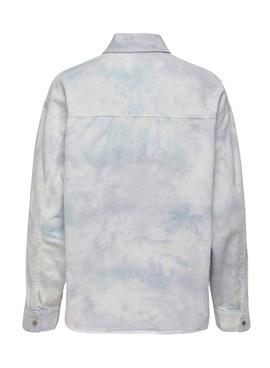 Casaca Denim Only Cairo Tie Dye Multi Mulher