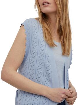 Colete Vila Vishelley Azul para Mulher