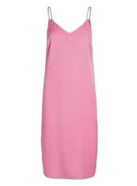 Vestido Vila Viamazed Strap Rosa para Mulher