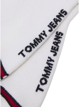 Pack 2 Maias Tommy Jeans Tornozeleiras Brancos