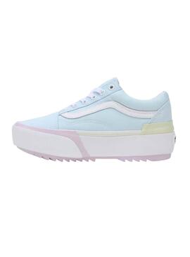 Sapatilhas Vans Old Skool Stacked Azuis Mulher