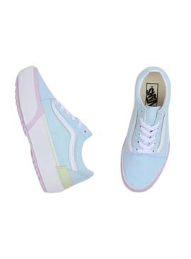 Sapatilhas Vans Old Skool Stacked Azuis Mulher