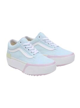 Sapatilhas Vans Old Skool Stacked Azuis Mulher
