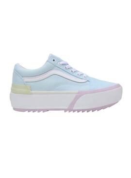 Sapatilhas Vans Old Skool Stacked Azuis Mulher