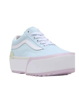 Sapatilhas Vans Old Skool Stacked Azuis Mulher