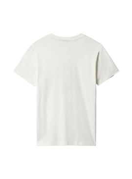 T-Shirt Napapijri Quintino Branco para Homem