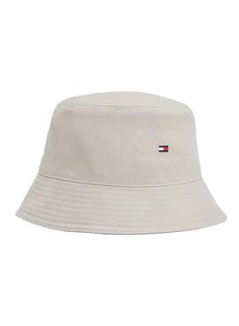 Chapéu Tommy Hilfiger Bucket Bege para Homem