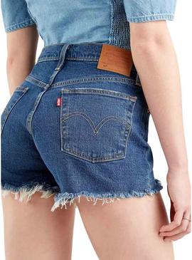 Short Jeans Levis 501 Original Azul para Mulher