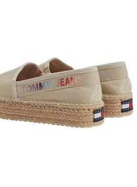 Espadrilha Tommy Jeans Tie Dye Branding Bege