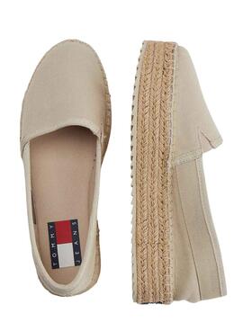 Espadrilha Tommy Jeans Tie Dye Branding Bege