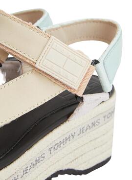 Sandálias Tommy Jeans Wedge Oxygen Multicolor