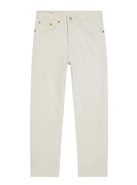 Jeans Levis 501 Crop Branco para Mulher