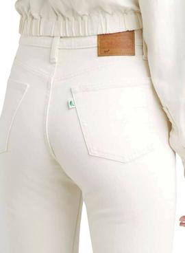 Jeans Levis 501 Crop Branco para Mulher