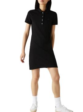 Vestido Lacoste Polo Preto para Mulher