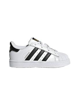 Sapatilhas Adidas Superstar Branco Preto Meninos