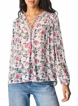 Blusa Pepe Jeans Minete Estampado Floral Mulher