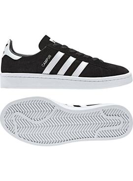 Sapatilhas Adidas Campus J Preto Menino e Menina