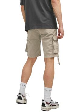 Bermuda Jack & Jones Zeus Cargo Bege Homem