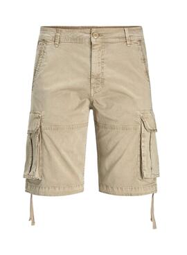 Bermuda Jack & Jones Zeus Cargo Bege Homem