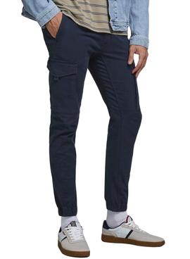 Calças Jack & Jones Paul Flake Cargo Azul Marinho