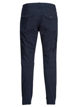 Calças Jack & Jones Paul Flake Cargo Azul Marinho