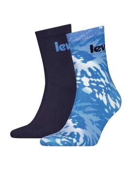 Pack 2 Maias Levis Tie Dye Azuis Unissex